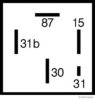 VW 321906059B Relay, fuel pump